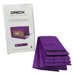 Oreck Type CC HEPA Upright Vacuum Bags AK1CC6H – 4 Bags from Open 6-Pack